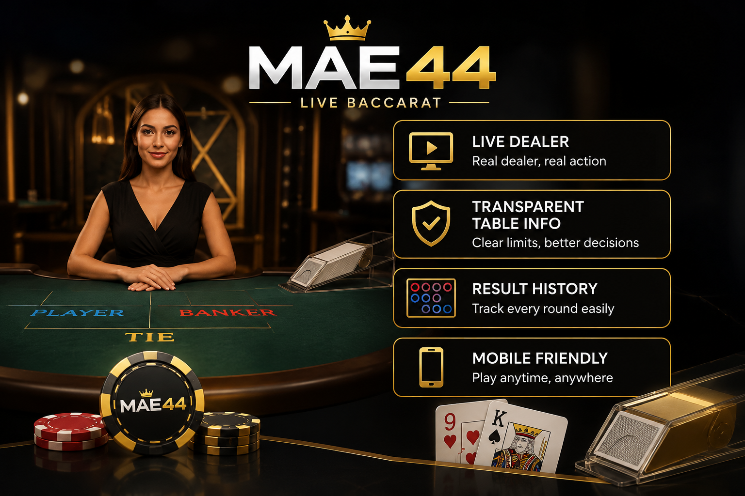 MAE44 - Transparent Table Information Builds Confidence in MAE44 Live Baccarat - mae44a